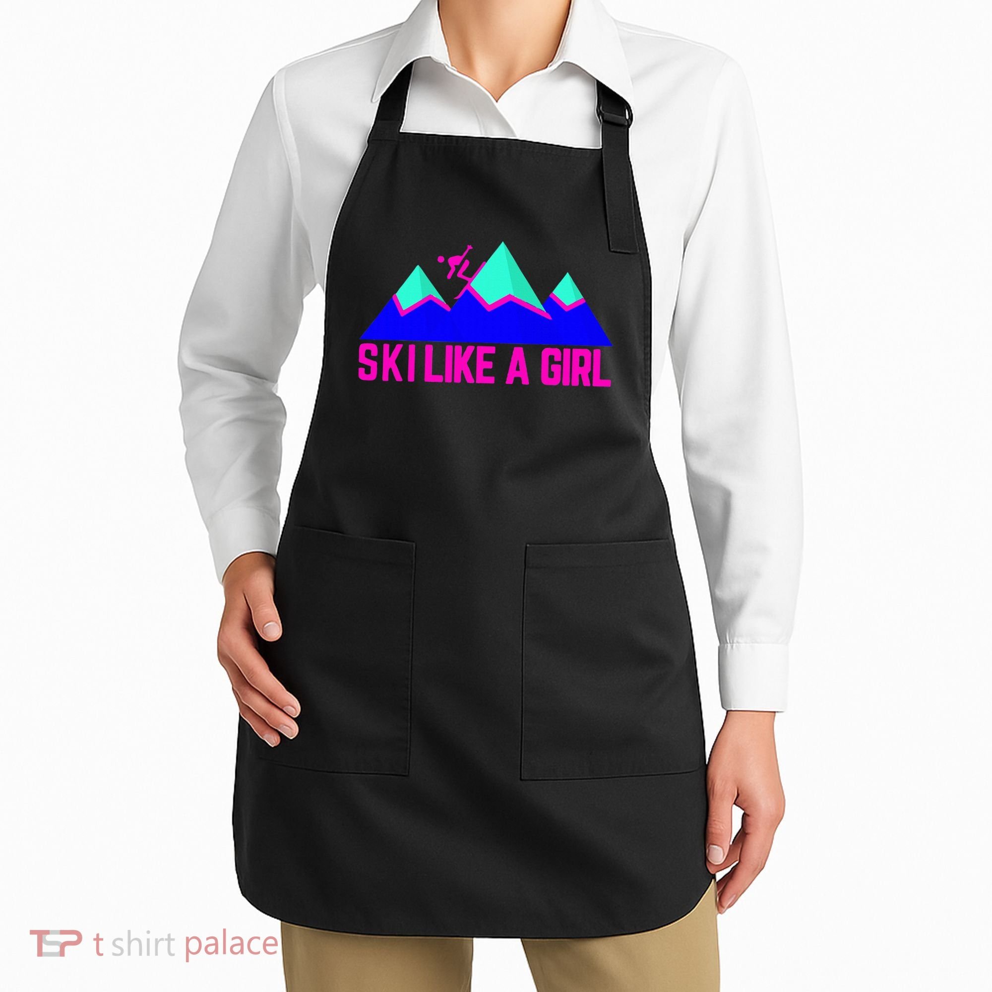 Ski Like A Girl Apron