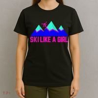 Ski Like A Girl T-Shirt thumb 4