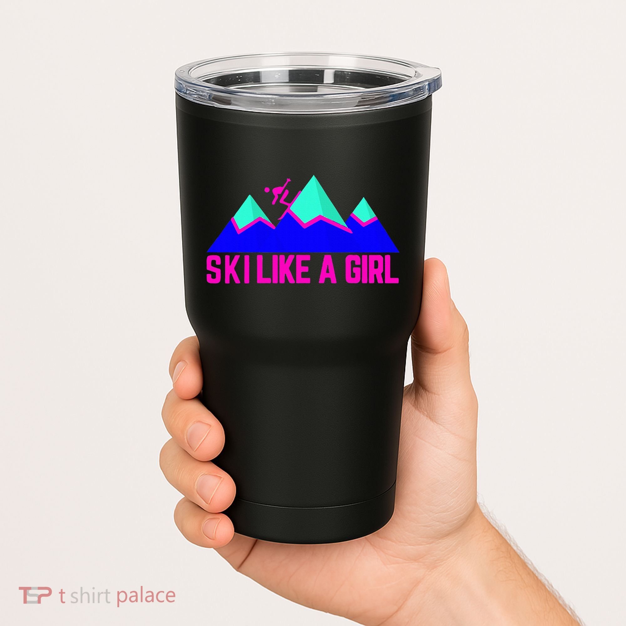 Ski Like A Girl Tumbler