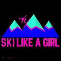 Ski Like A Girl Mousepad thumb 1