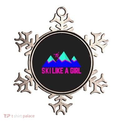 Ski Like A Girl Ornament