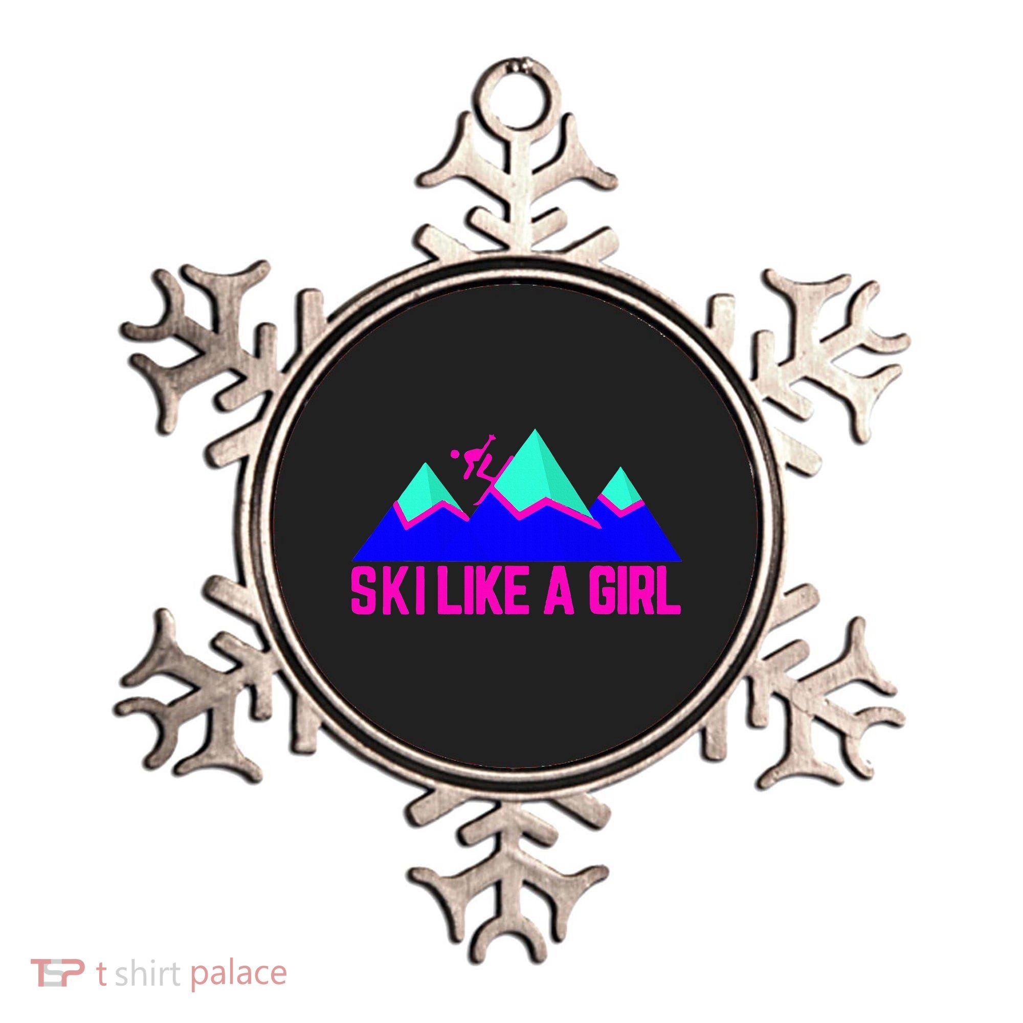Ski Like A Girl Ornament