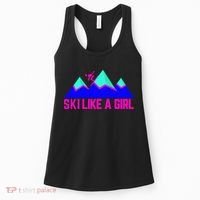 Ski Like A Girl Women's Tank Top thumb 0