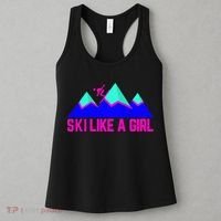 Ski Like A Girl Women's Tank Top thumb 3