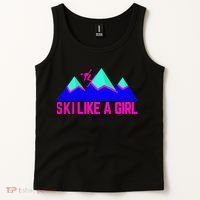 Ski Like A Girl Tank Top thumb 2