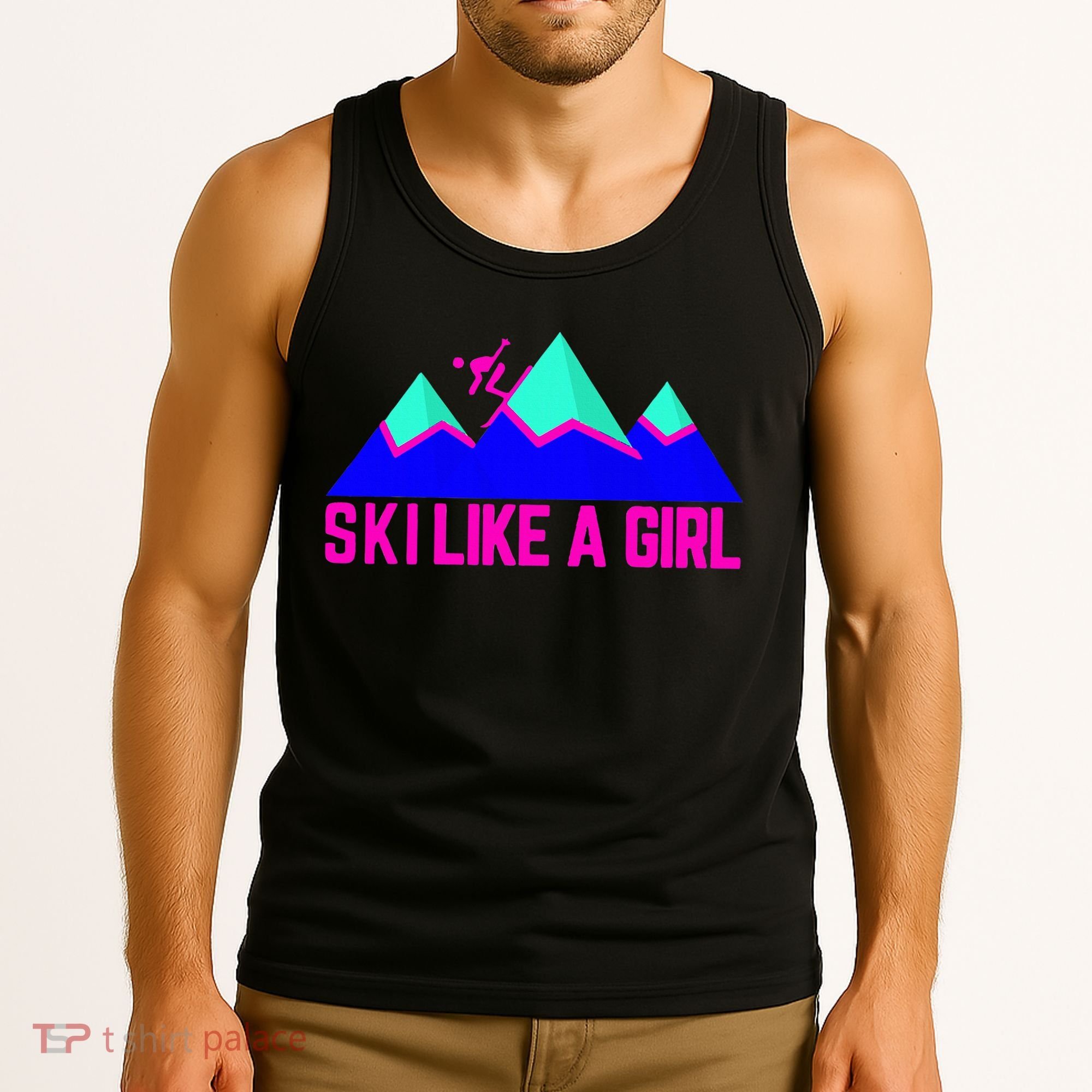Ski Like A Girl Tank Top