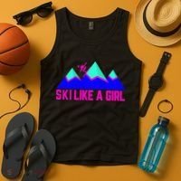 Ski Like A Girl Tank Top thumb 4