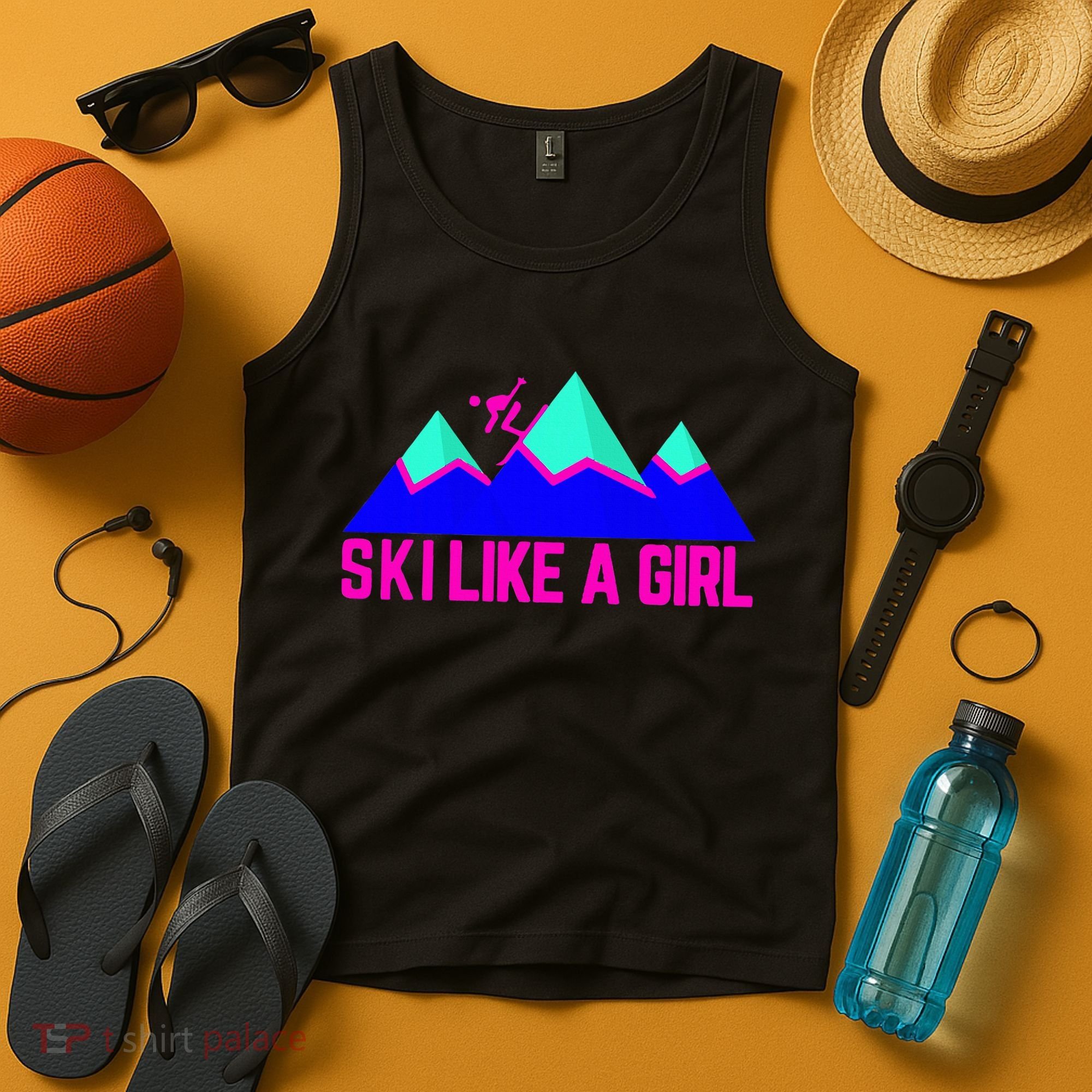 Ski Like A Girl Tank Top