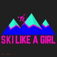 Ski Like A Girl Golf Towel thumb 3