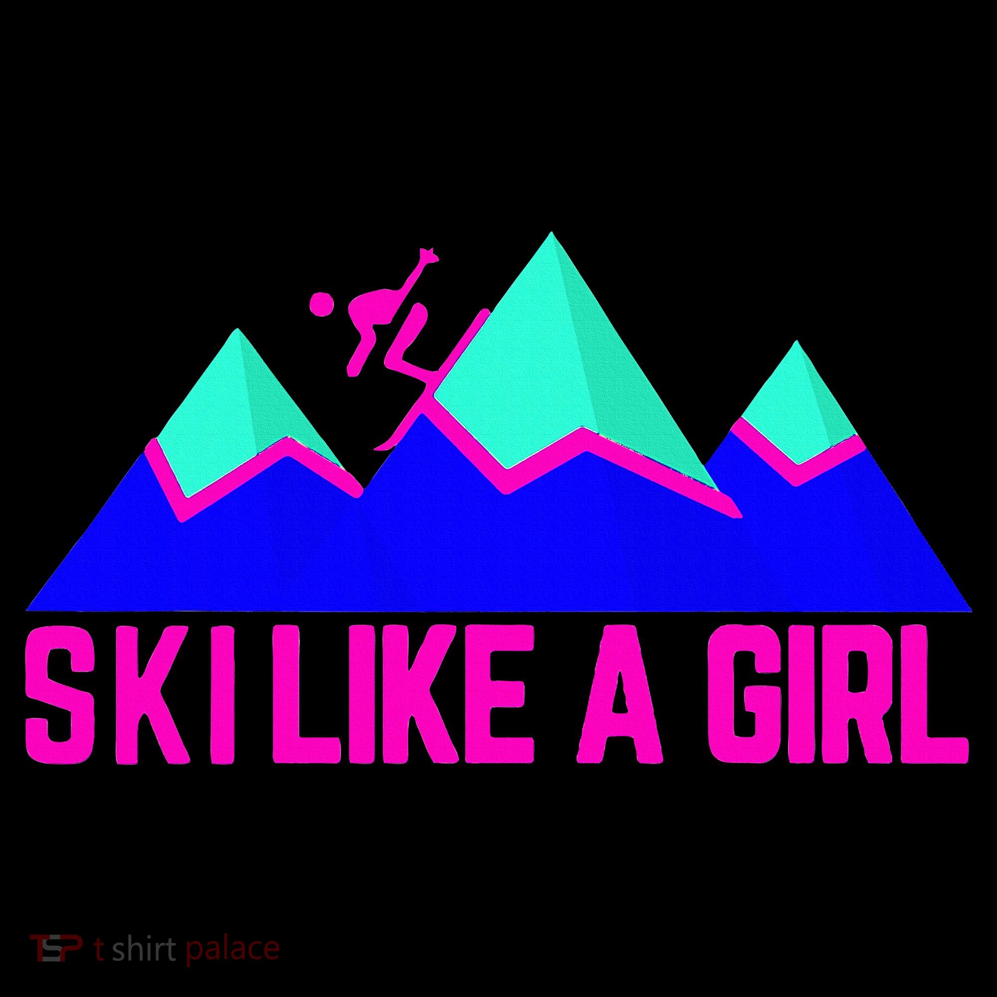 Ski Like A Girl Toddler T-Shirt