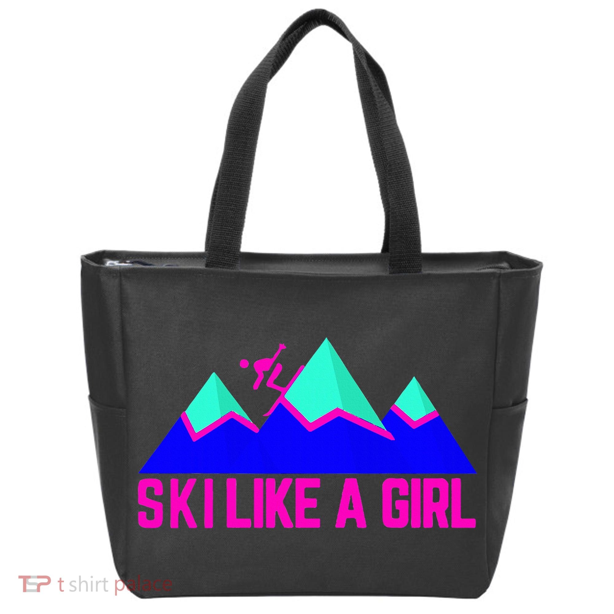 Ski Like A Girl Tote Bag