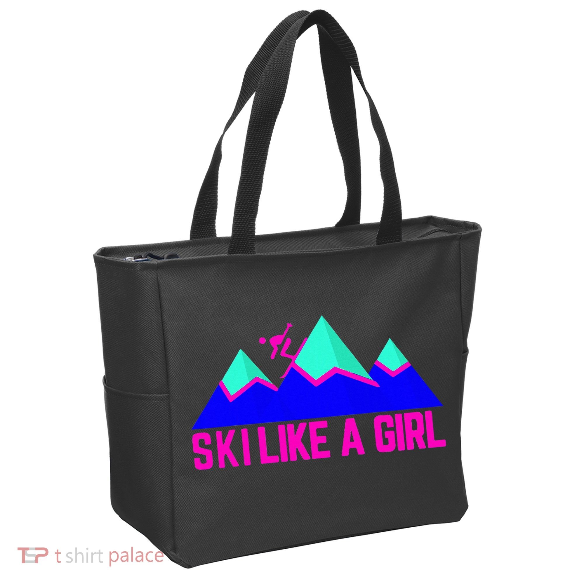 Ski Like A Girl Tote Bag