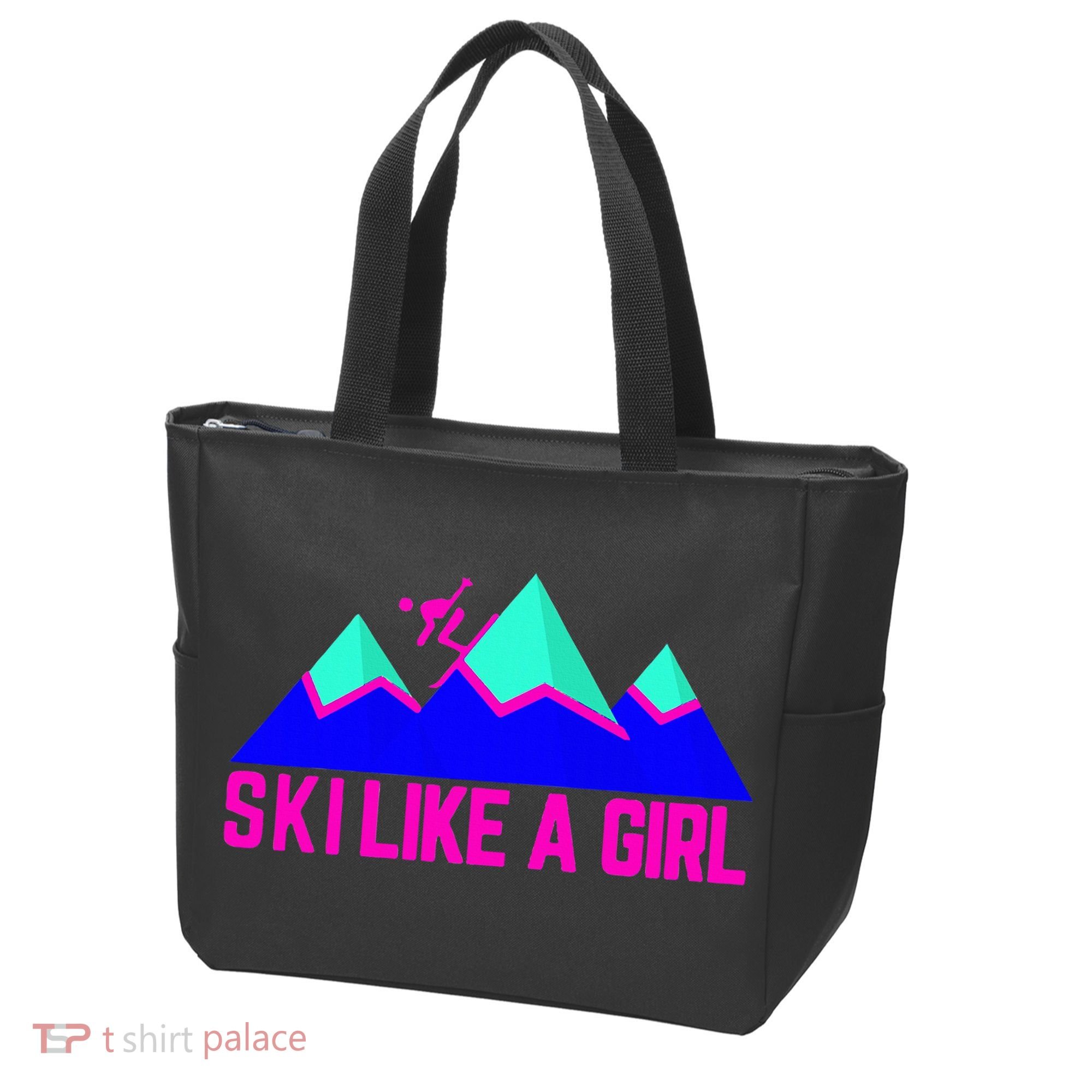 Ski Like A Girl Tote Bag