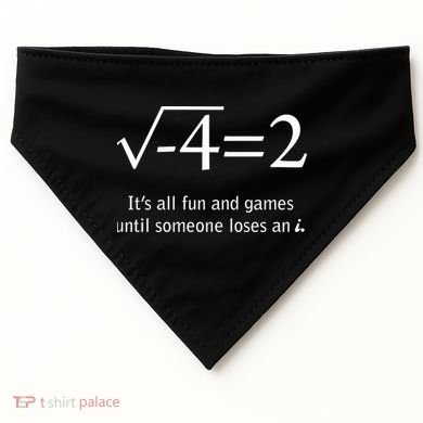 Someone Loses An I Funny Math USA-Made Doggie Bandana