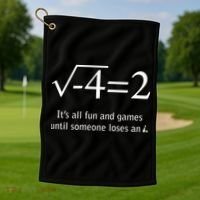 Someone Loses An I Funny Math Golf Towel thumb 1