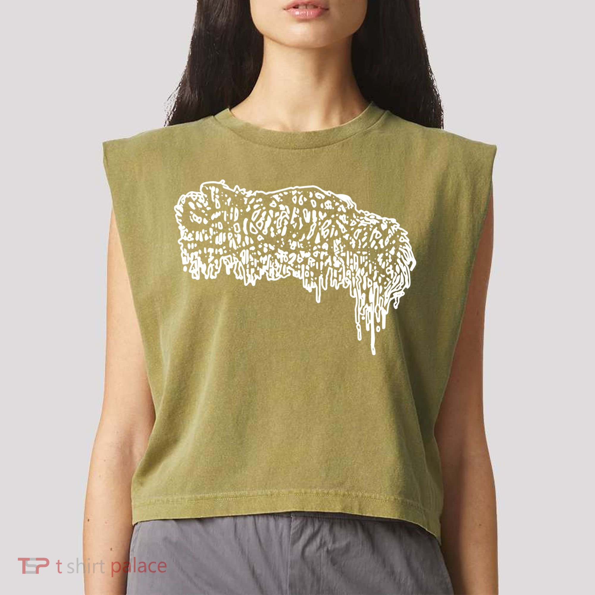 Sanguisugabogg Live At Ldb 2024 Garment-Dyed Women's Muscle Tee