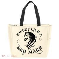 Sweet Like a Red Mare Funny Horse Lover Tote Bag thumb 0