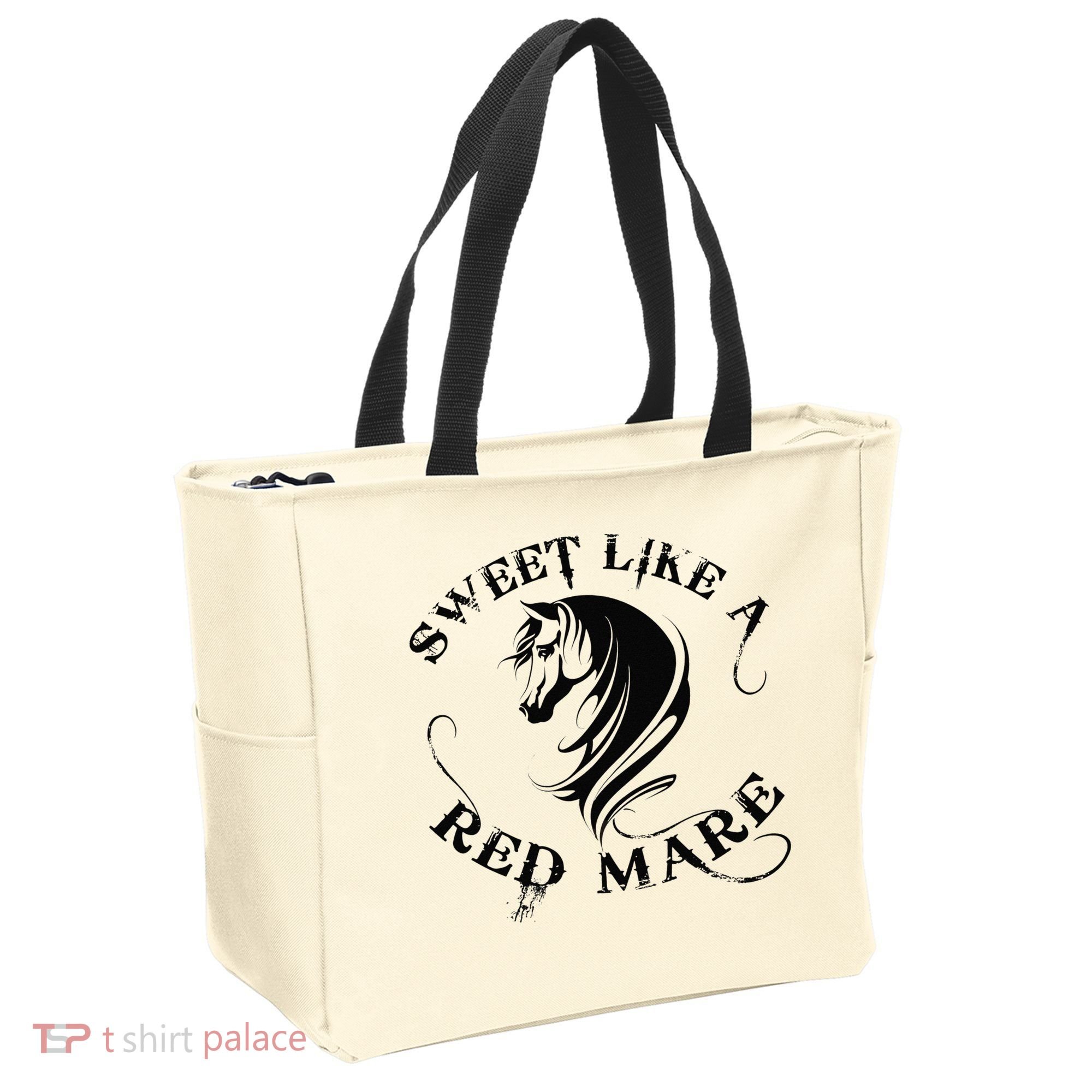 Sweet Like a Red Mare Funny Horse Lover Tote Bag