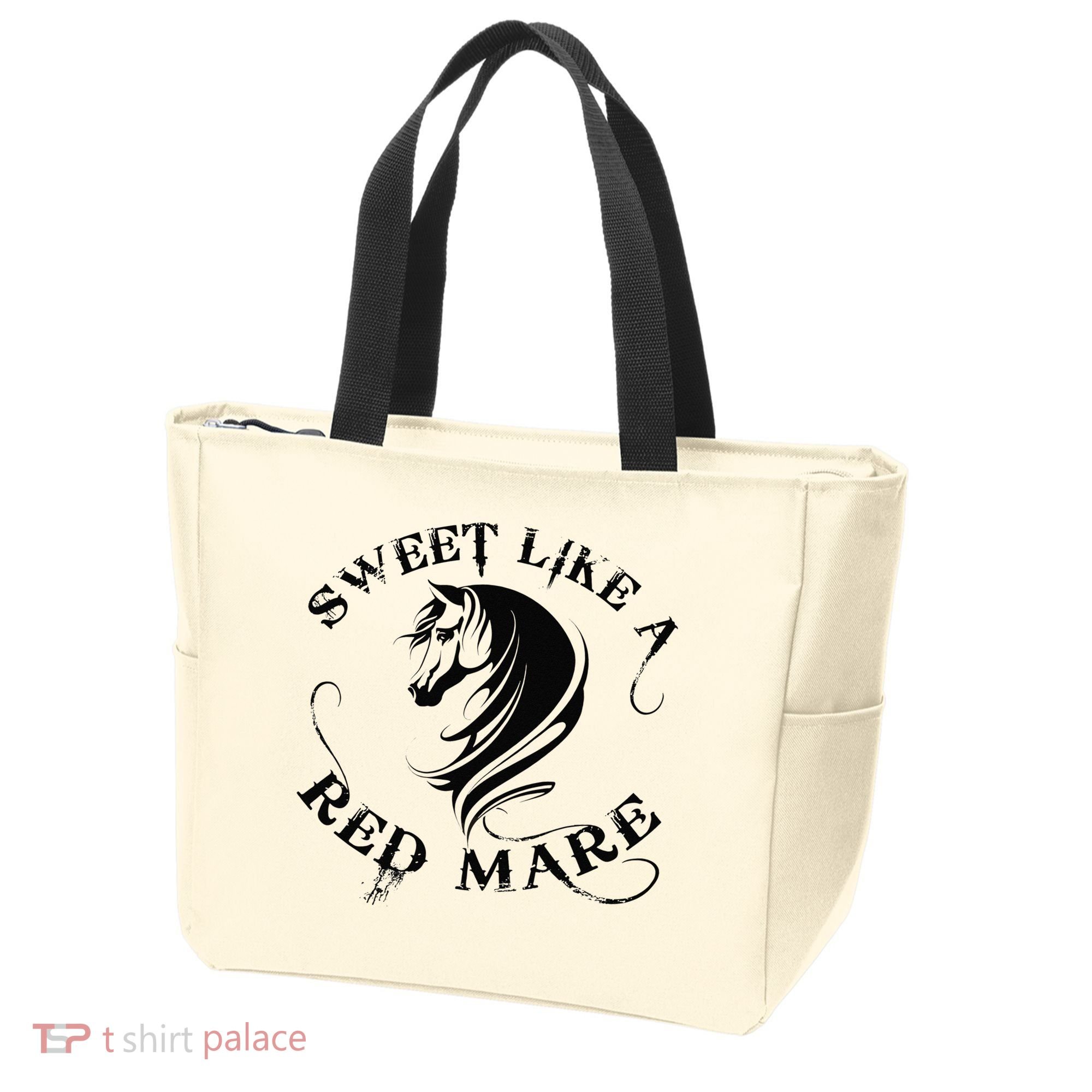 Sweet Like a Red Mare Funny Horse Lover Tote Bag