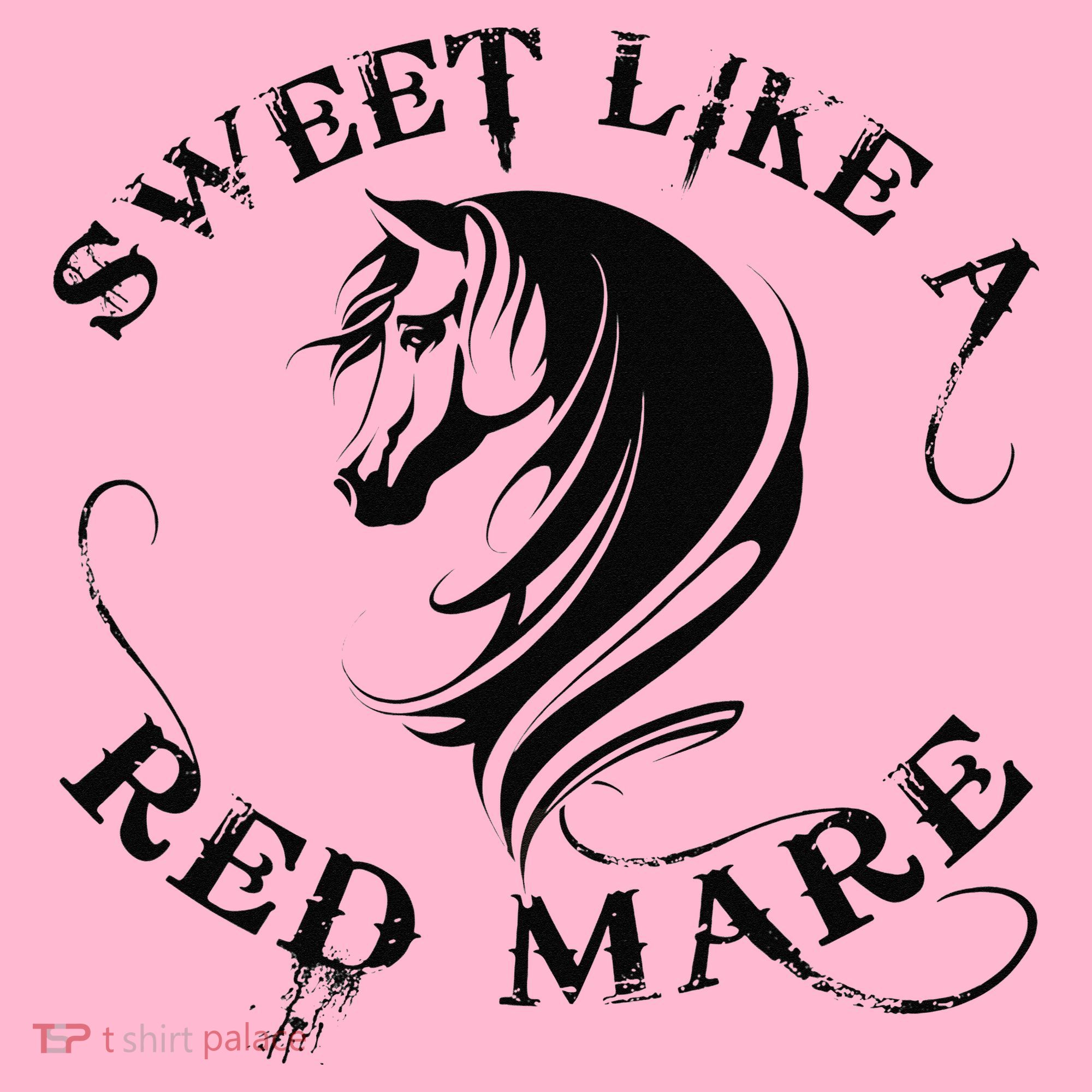 Sweet Like a Red Mare Funny Horse Lover Coaster