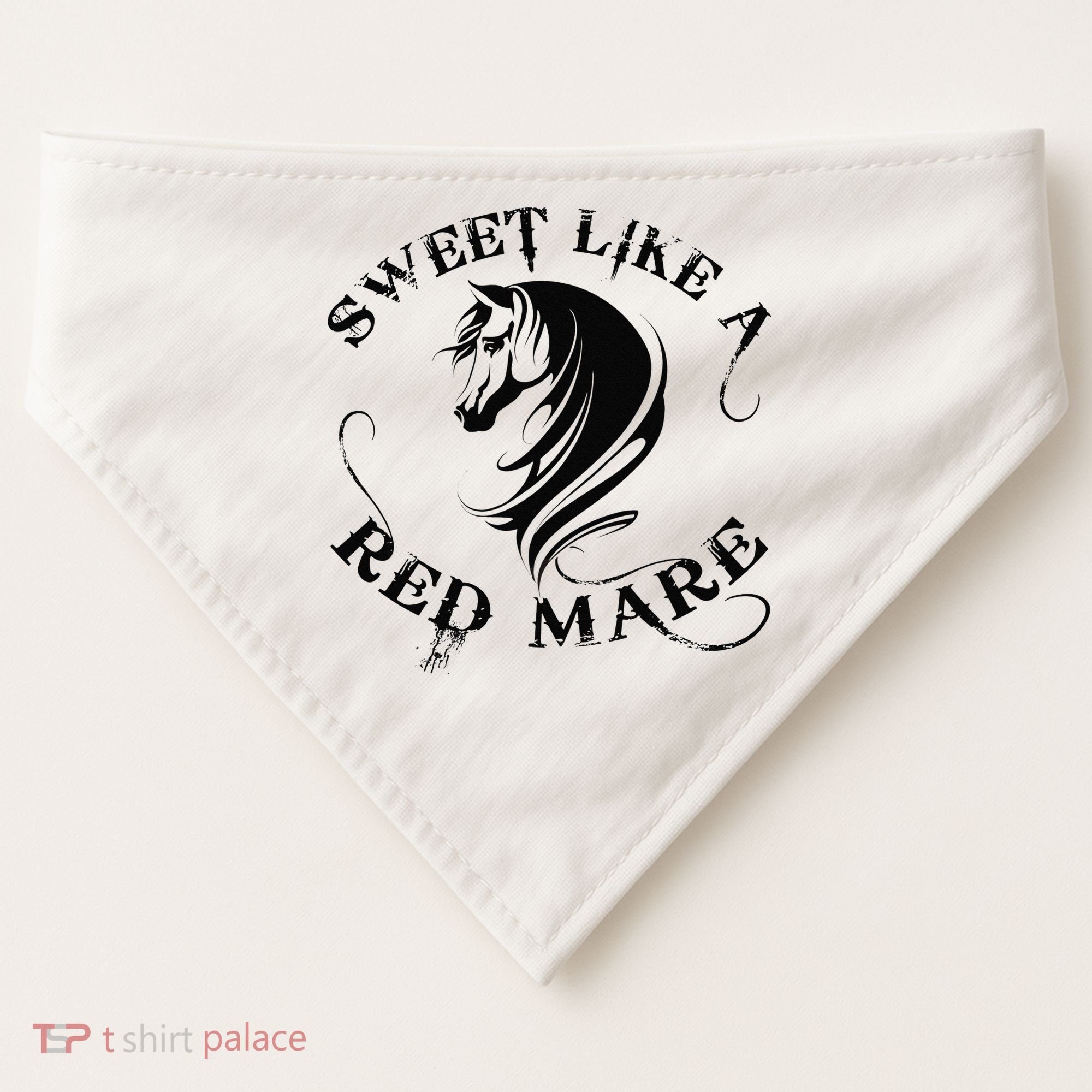 Sweet Like a Red Mare Funny Horse Lover USA-Made Doggie Bandana