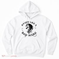 Sweet Like a Red Mare Funny Horse Lover Hoodie thumb 0