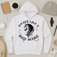 Sweet Like a Red Mare Funny Horse Lover Hoodie thumb 3