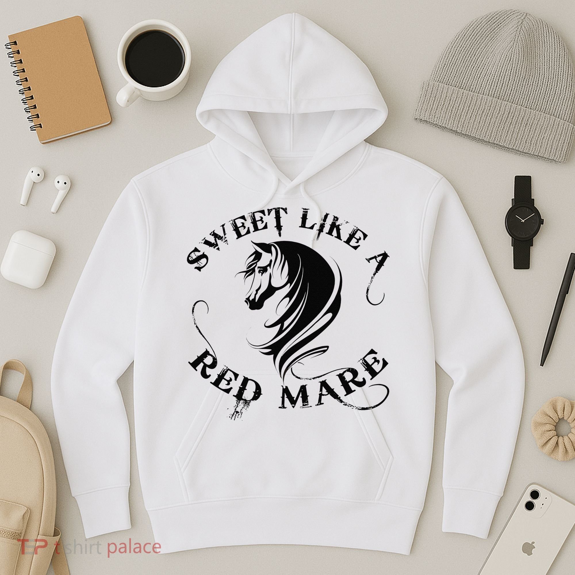 Sweet Like a Red Mare Funny Horse Lover Hoodie