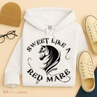 Sweet Like a Red Mare Funny Horse Lover Hoodie thumb 4