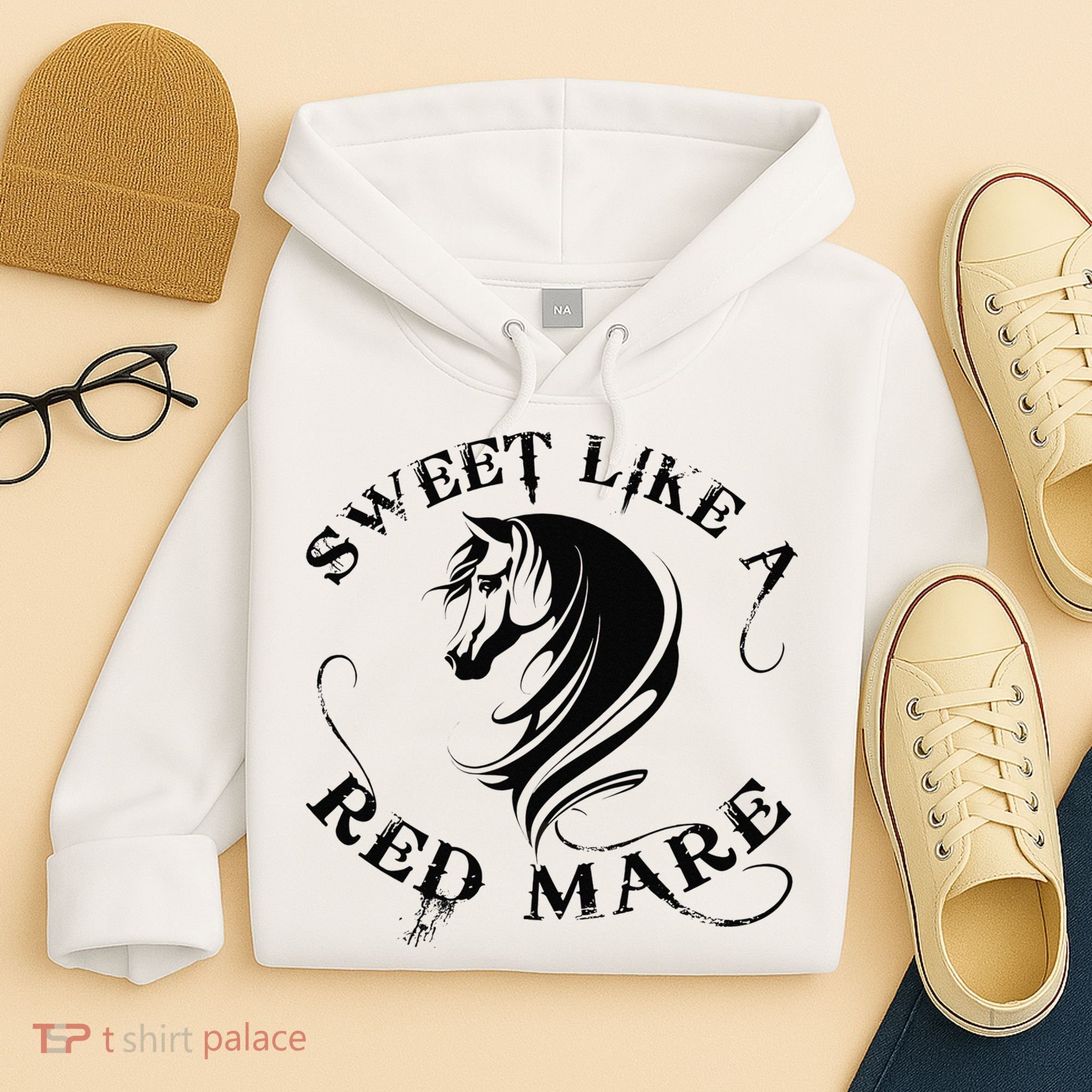 Sweet Like a Red Mare Funny Horse Lover Hoodie