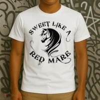 Sweet Like a Red Mare Funny Horse Lover T-Shirt thumb 3