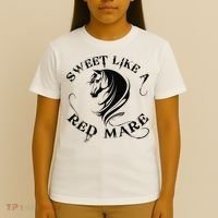 Sweet Like a Red Mare Funny Horse Lover T-Shirt thumb 4