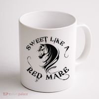 Sweet Like a Red Mare Funny Horse Lover Coffee Mug thumb 1
