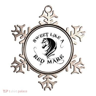 Sweet Like a Red Mare Funny Horse Lover Ornament
