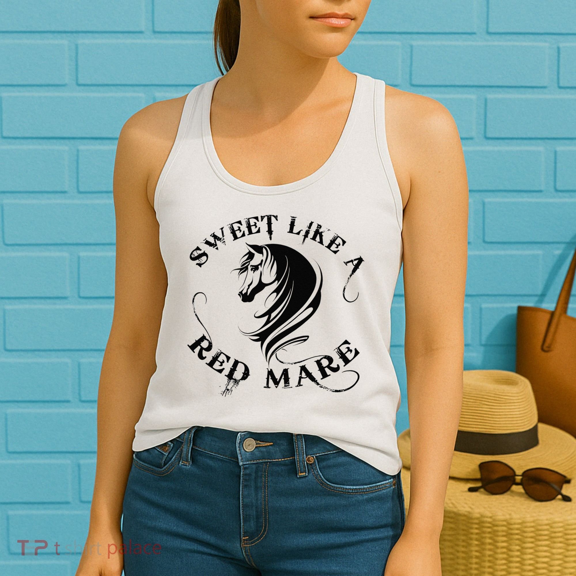 Sweet Like a Red Mare Funny Horse Lover Women's Tank Top