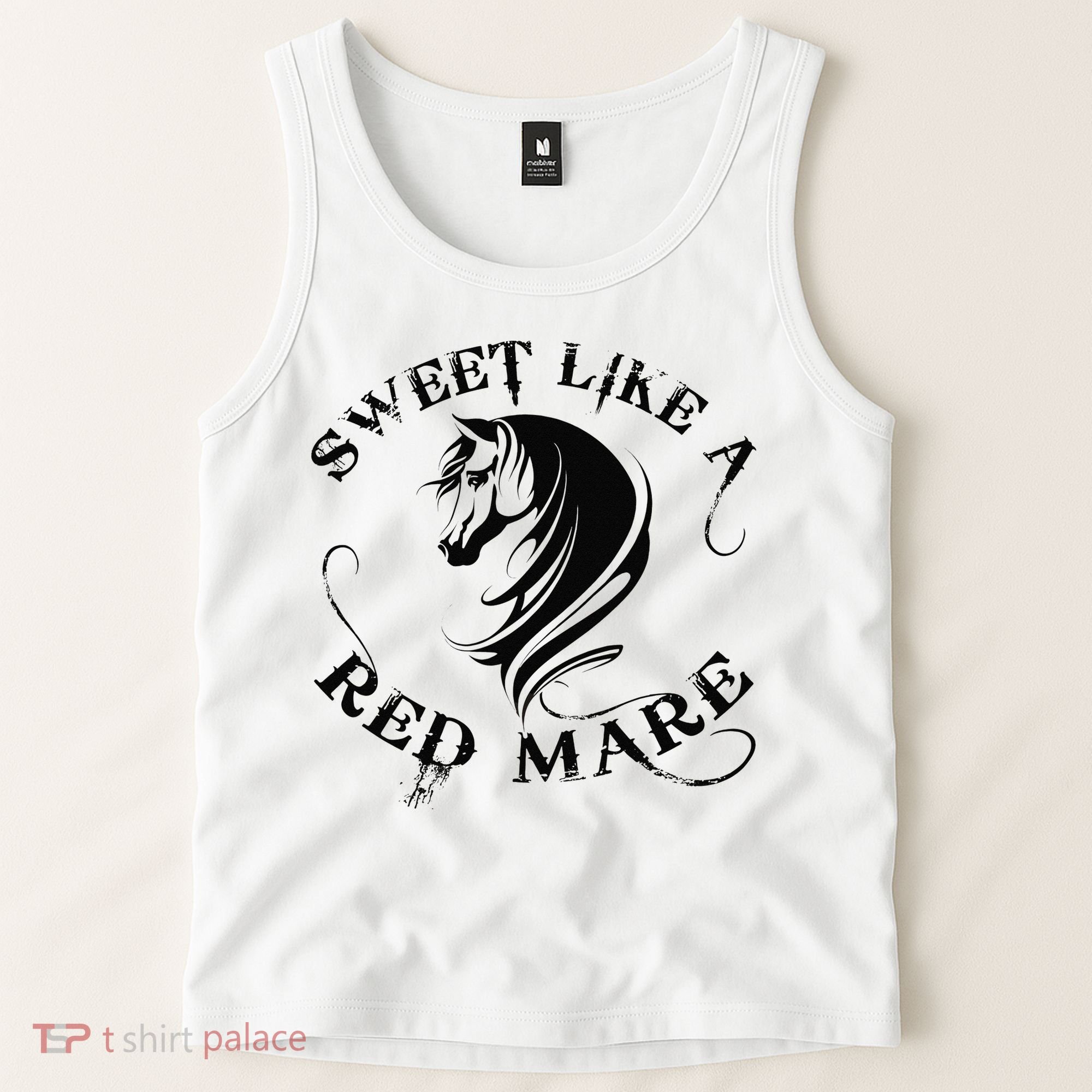 Sweet Like a Red Mare Funny Horse Lover Tank Top