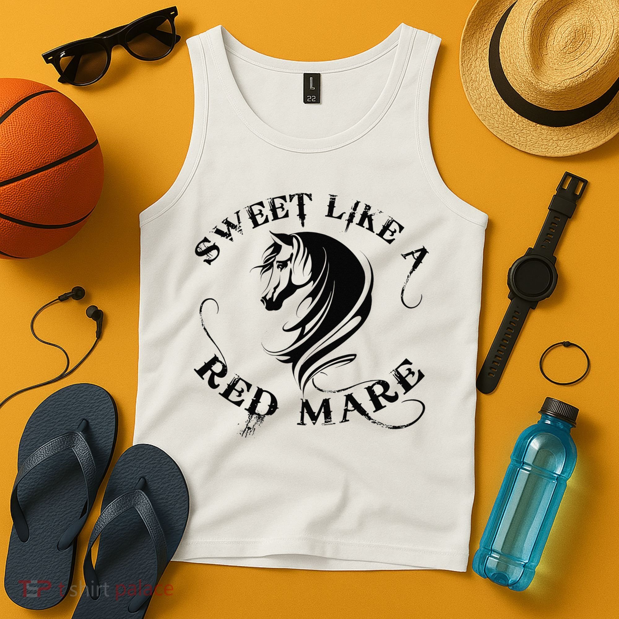 Sweet Like a Red Mare Funny Horse Lover Tank Top