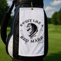 Sweet Like a Red Mare Funny Horse Lover Golf Towel thumb 2
