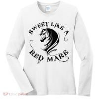 Sweet Like a Red Mare Funny Horse Lover Women's Long Sleeve Shirt thumb 0