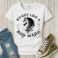 Sweet Like a Red Mare Funny Horse Lover Women's T-Shirt thumb 3
