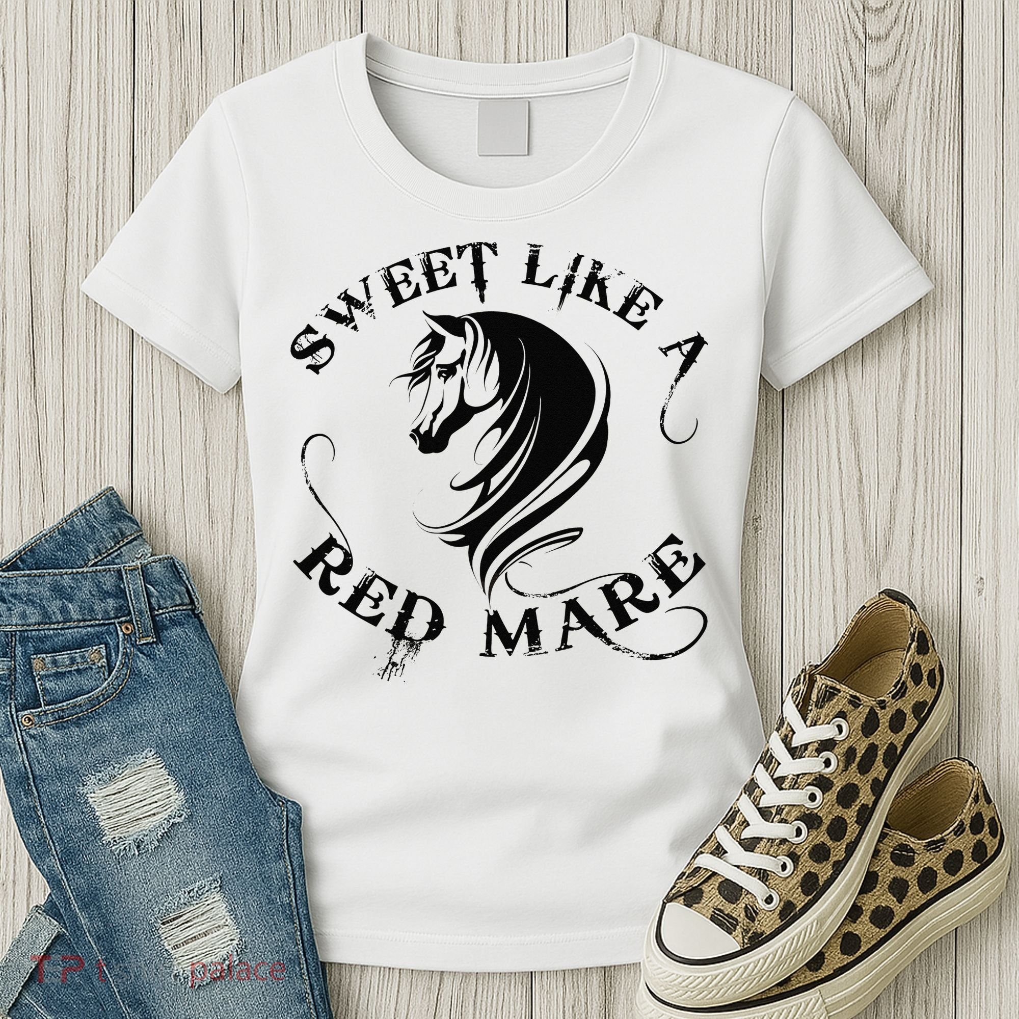 Sweet Like a Red Mare Funny Horse Lover Women's T-Shirt