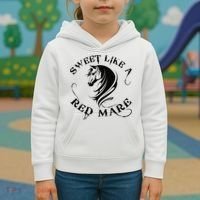 Sweet Like a Red Mare Funny Horse Lover Kids Hoodie thumb 3