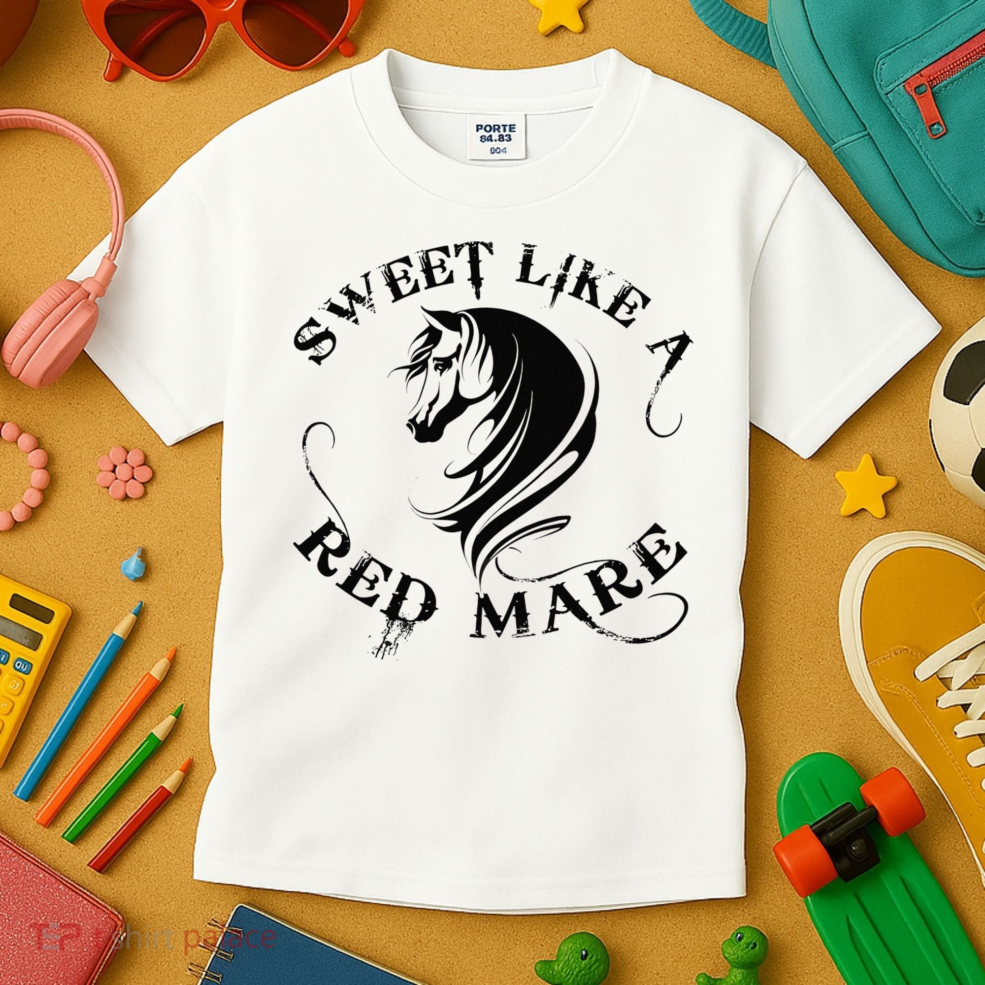 Sweet Like a Red Mare Funny Horse Lover Kids T-Shirt