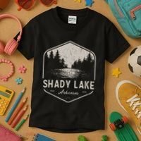 Shady Lake Arkansas Outdoors Kids T-Shirt thumb 3