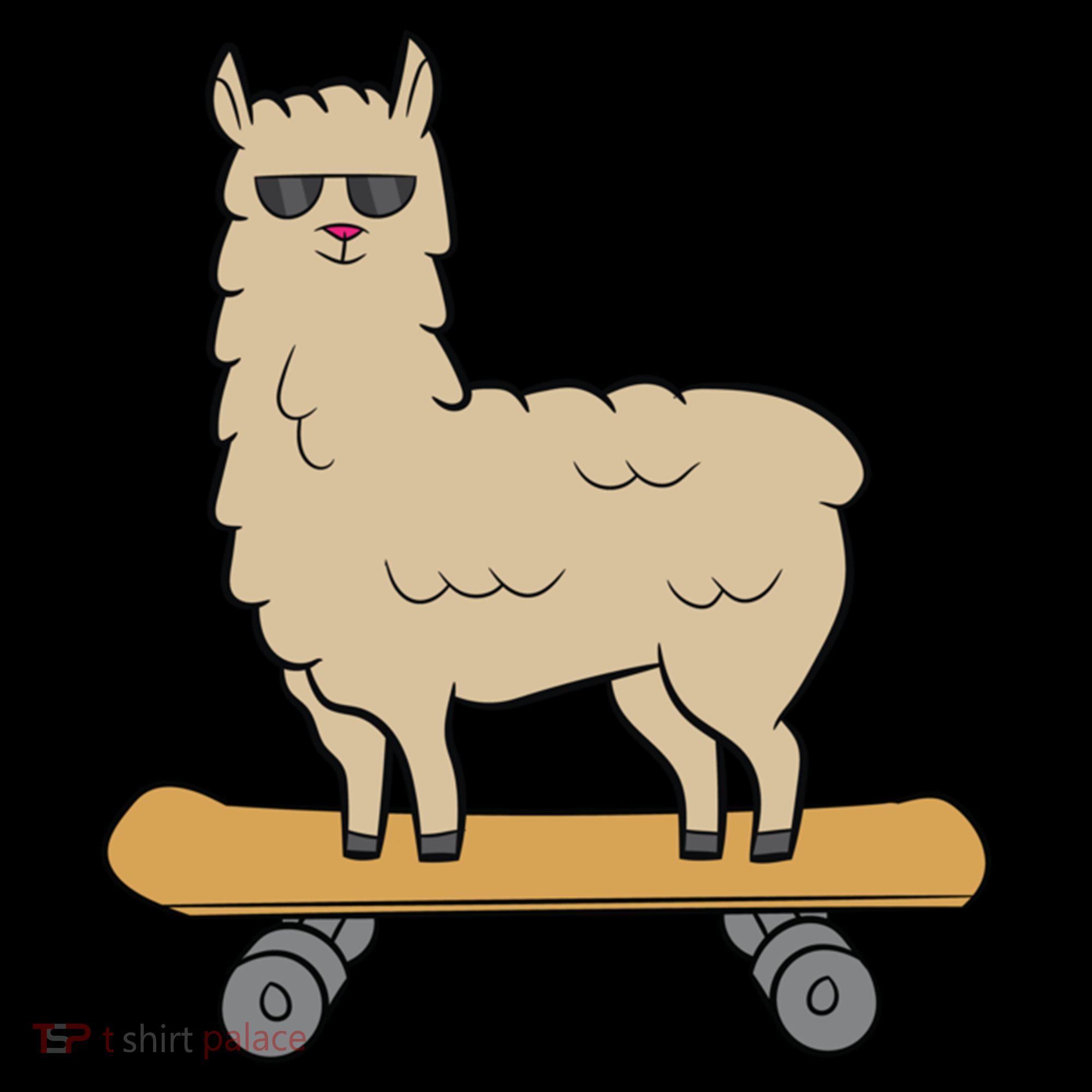 Skateboarding Llama Alpaca Skateboard Llama Gift Women's Hoodie