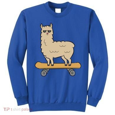 Skateboarding Llama Alpaca Skateboard Llama Gift Sweatshirt