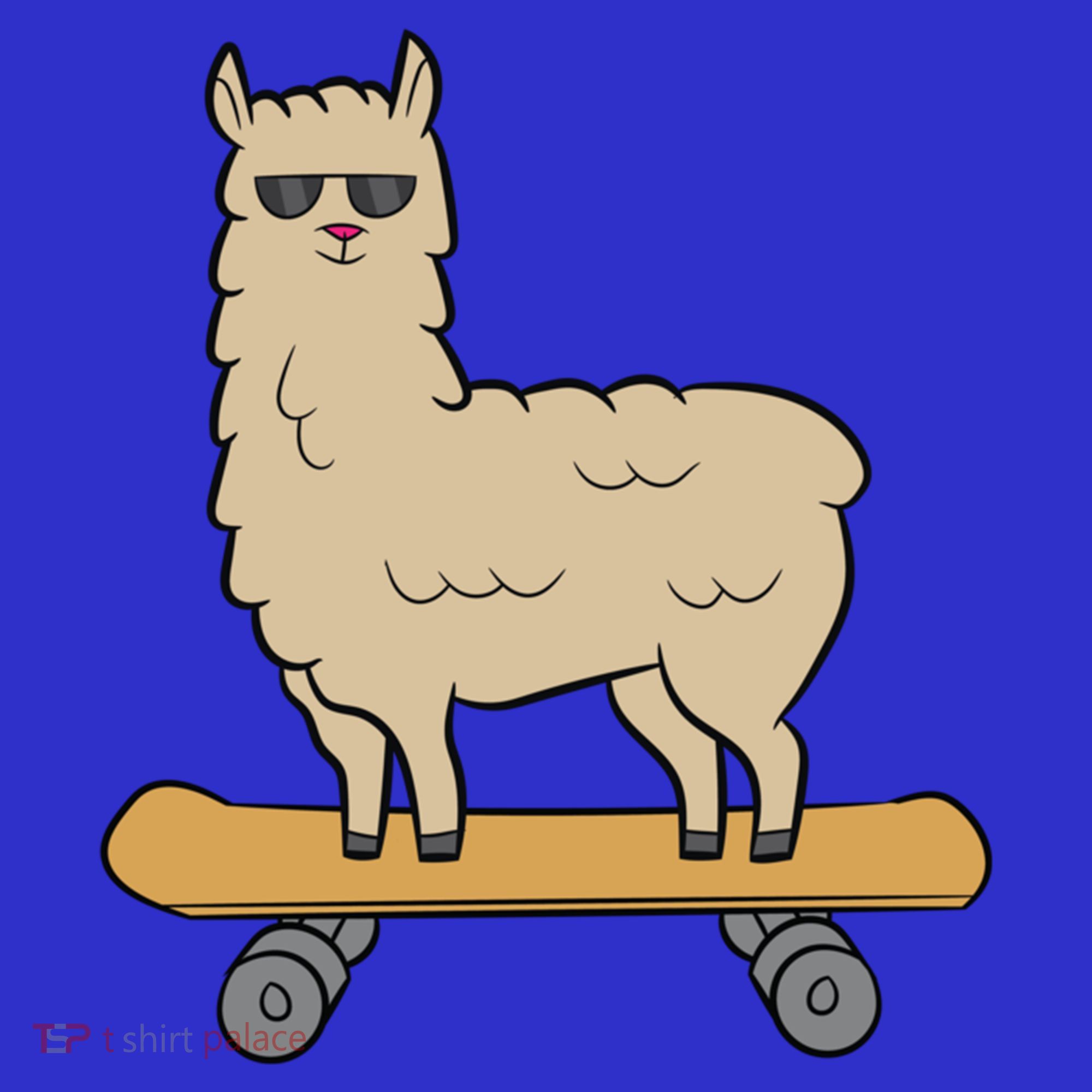 Skateboarding Llama Alpaca Skateboard Llama Gift Women's Tank Top