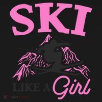 Ski Like A Girl Gift For Skiers Skiing Lover Toddler Hoodie thumb 2
