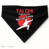 Stand Like a Tree Move Like a River Tai Chi USA-Made Doggie Bandana thumb 0