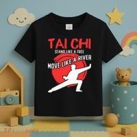 Stand Like a Tree Move Like a River Tai Chi Toddler T-Shirt thumb 3